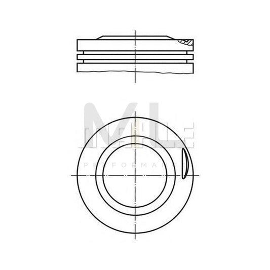 MAHLE ORIGINAL 081 20 02 Piston for BERTONE Freeclimber Off-Road 80,5 mm, with piston rings | ML Performance Car Parts