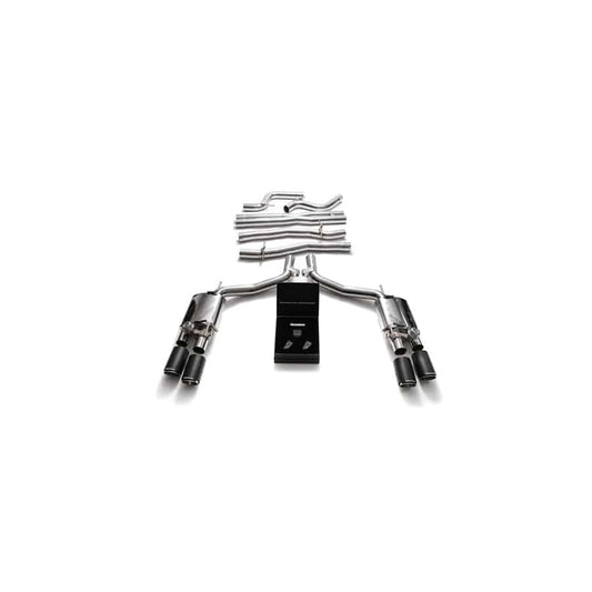 Armytrix MG572-QC38 Valvetronic Exhaust System Maserati Ghibli M157 2014-2021 with Quad Carbon Fiber 4"  | ML Performance UK UK Car Parts