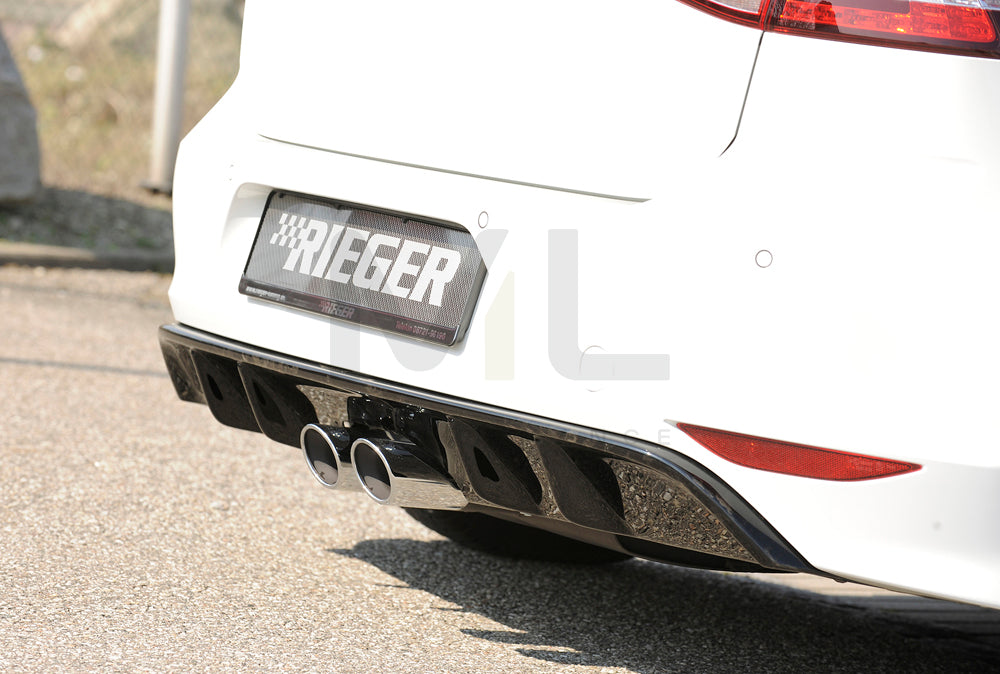 Rieger 00088093 VW Mk7 Golf Rear Diffuser 2 | ML Performance UK Car Parts