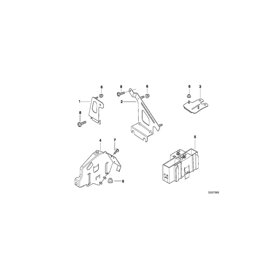 Genuine BMW 61138352967 E38 Bracket Control Unit Pdc (Inc. 728i, 750iLS & L7) | ML Performance UK Car Parts