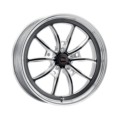 Weld 80MB7090A68A S80 Wheel 17x9 5x4.5 ET46 BS6.8 Black Center - Polished Shell