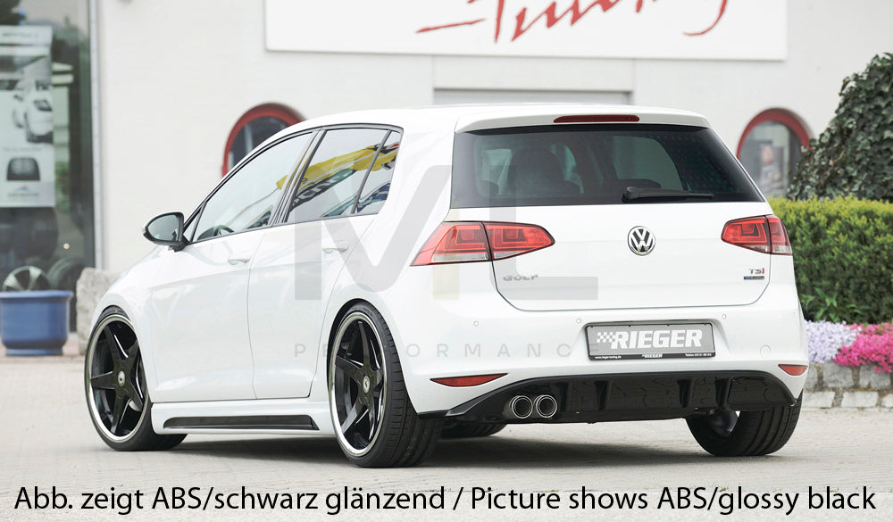 Rieger 00099170 VW Mk7 Golf GTD Rear Diffuser 2 | ML Performance UK Car Parts
