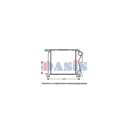 AKS Dasis 527002N Intercooler For Chrysler Voyager IV (Rg, Rs) | ML Performance UK