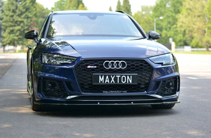 Maxton Design Audi RS4 B9 Front Splitter V.1