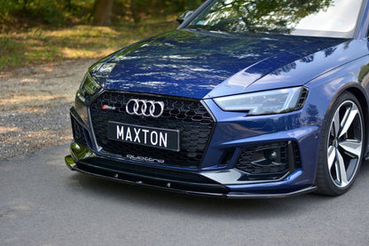 Maxton Design Audi RS4 B9 Front Splitter V.1