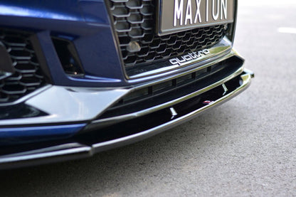 Maxton Design Audi RS4 B9 Front Splitter V.1