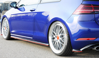 Rieger 00059585 VW Mk7 Mk7-Line Golf GTI Rear Side Splitter 5 | ML Performance UK Car Parts