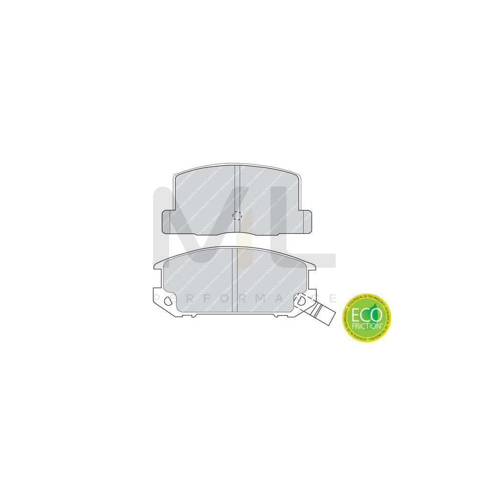 Ferodo Premier Eco Friction Fdb972 Brake Pad Set For Renault Laguna I Hatchback (B56) Incl. Wear Warning Contact, Without Accessories | ML Performance Car Parts