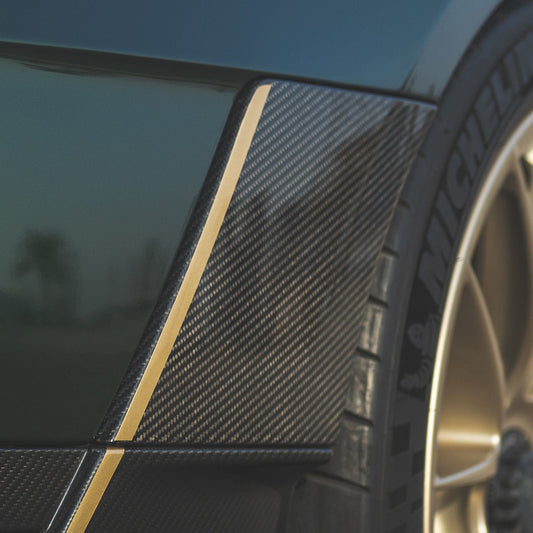 MANHART MH1911GT2006 CARBON REAR DIFFUSER SIDE PLATES FOR PORSCHE 911 (991) GT2 RS BY DB CARBON