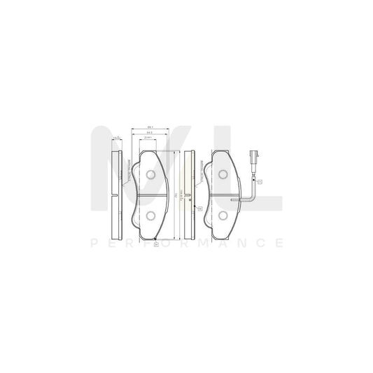 Bosch 0986Tb2431 Brake Pad Set Incl. Wear Warning Contact  | ML Performance Car Parts