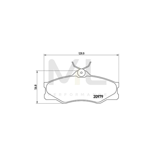 Brembo P 85 008 Brake Pad Set For Excl. Wear Warning Contact, With Brake Caliper Screws | ML Performance Car Parts