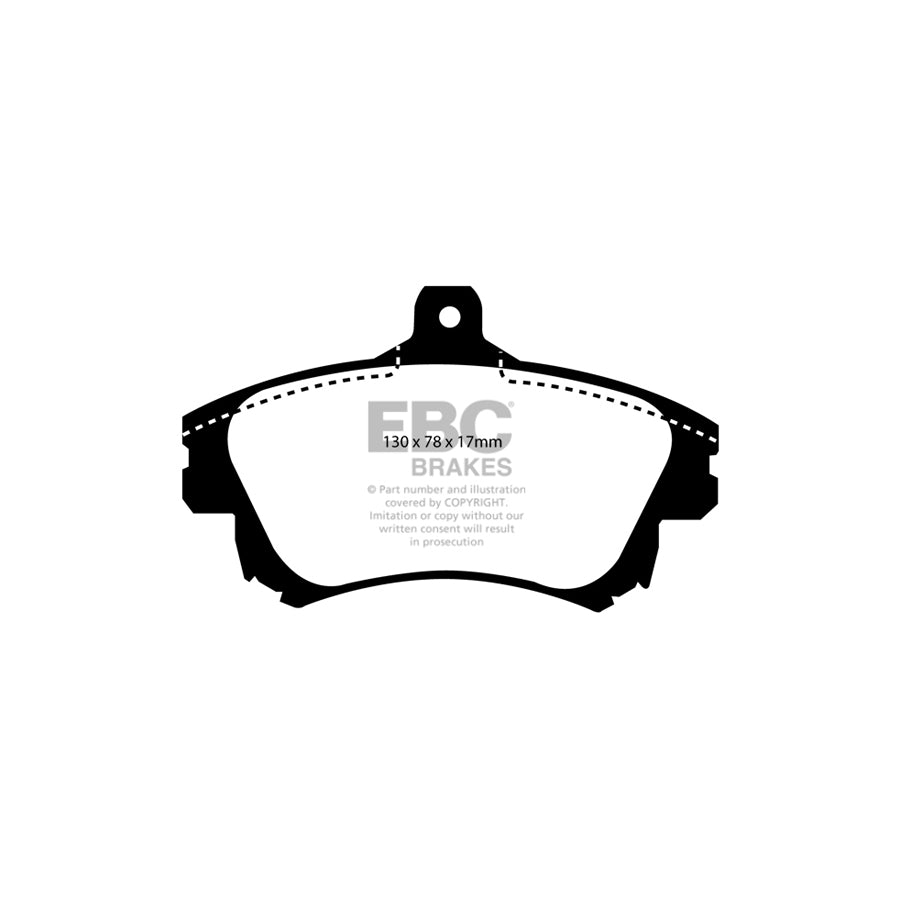 EBC DP41139R Mitsubishi Proton Smart Volvo Yellowstuff Front Brake Pads - Girling/TRW Caliper 2 | ML Performance UK Car Parts