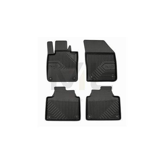 FROGUM Tailored 77408081 Floor mat set Elastomer, Front and Rear, Quantity: 4, Black | ML Performance Car Parts