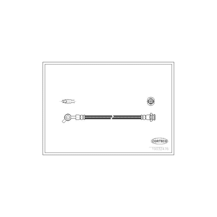 Corteco 19032476 Brake Hose For Nissan Patrol Gr Iv Off-Road (Y60, Gr) | ML Performance UK