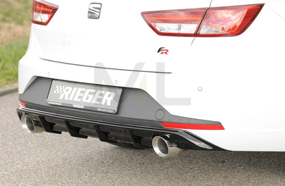 Rieger 00088104 SEAT 5F Leon FR Rear Diffuser 1 | ML Performance UK Car Parts