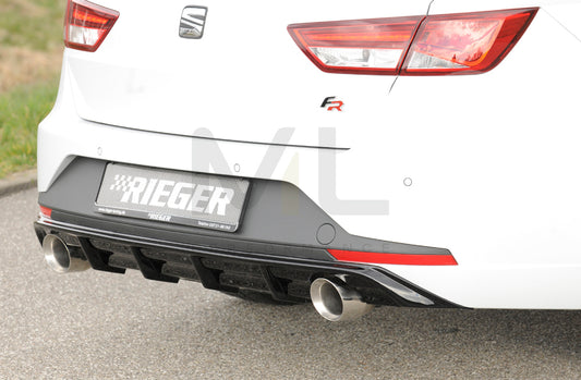 Rieger 00088104 SEAT 5F Leon FR Rear Diffuser 1 | ML Performance UK Car Parts