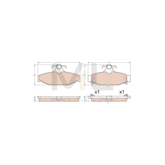 TRW Gdb4089 Brake Pad Set With Acoustic Wear Warning | ML Performance Car Parts