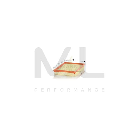 MANN-FILTER C 2880 Air Filter Filter Insert | ML Performance Car Parts