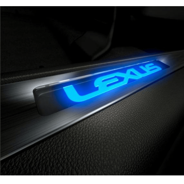 Genuine Lexus PT944-48161-40 RX Phase 4 Illuminated Scuff Plates For Brown Interiors