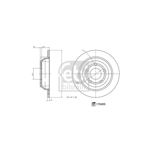 Febi Bilstein 179499 Brake Disc