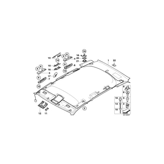 Genuine BMW 72123412788 E83 E83 Countersunk Screw M6X16 (Inc. X3 3.0d, X3 3.0si & X3 2.5si) | ML Performance UK Car Parts