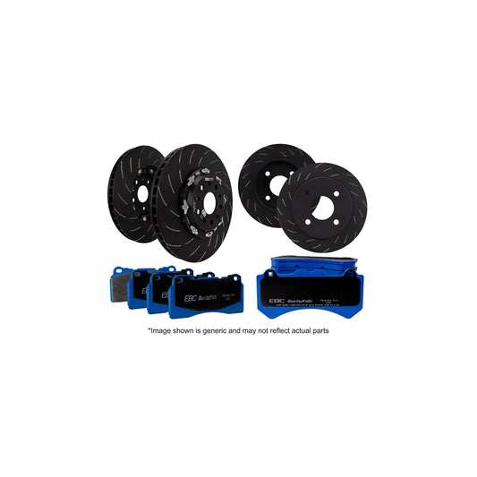 EBC P2DK037B Mitsubishi Lancer Evo 10 Full Vehicle Kit Bluestuff Pads & 2-Piece Fully-Floating Discs - Brembo Caliper 1 | ML Performance UK Car Parts