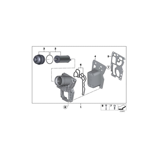Genuine BMW 11428507150 Oil Filter (Inc. Cooper D 1.6, One D & Cooper D ALL4 2.0) | ML Performance UK Car Parts