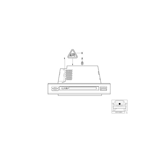 Genuine BMW 65126909881 E39 E53 Exch. Radio Business Cd (Inc. 535i, 530d & 525i) | ML Performance UK
