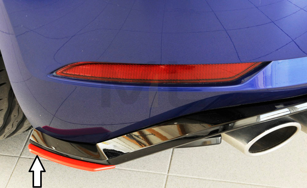 Rieger 00059585 VW Mk7 Mk7-Line Golf GTI Rear Side Splitter 1 | ML Performance UK Car Parts