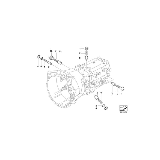 Genuine BMW 23217634222 E61 E86 E60 Connector (Inc. 330Ci, 530i & Z4 M3.2) | ML Performance UK