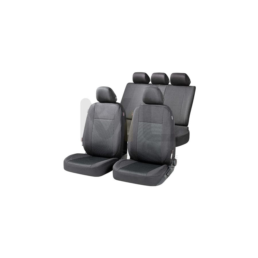 WALSER Ardwell, ZIPP IT Premium 11869 Car seat cover Black/Grey, Polyester, Front and Rear | ML Performance Car Parts