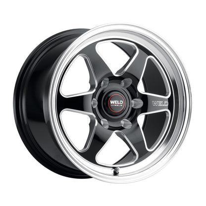 Weld S15671181P36 Ventura 6 Drag S156 Wheel 17x11 6x127 ET36 BS7.375 Gloss Black MIL - DIA