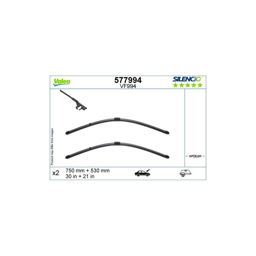 Valeo 577994 Wiper Blade For BMW I3 (I01) | ML Performance UK Car Parts