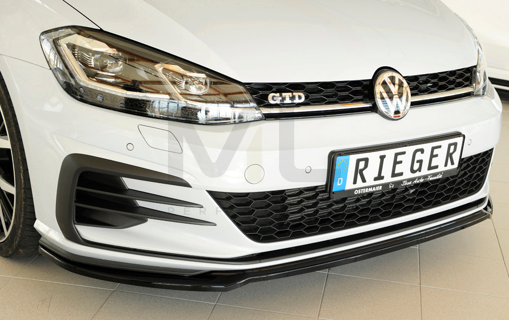 Rieger 00088148 VW Mk7 Golf Front Splitter (GTI, GTD & GTE) 2 | ML Performance UK Car Parts