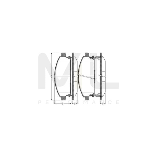 Bosch 0986Tb2775 Brake Pad Set Excl. Wear Warning Contact, With Accessories  | ML Performance Car Parts