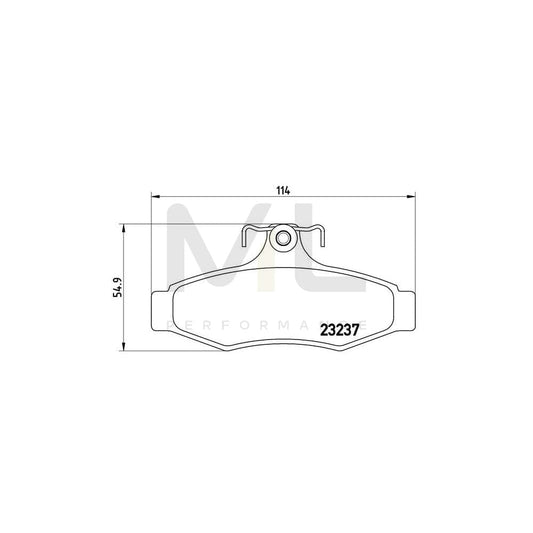 Brembo P 15 005 Brake Pad Set Excl. Wear Warning Contact, With Brake Caliper Screws | ML Performance Car Parts