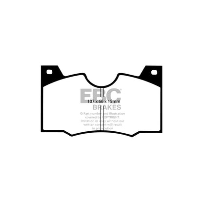 EBC PD01KF777 Lancia Greenstuff Front Brake Pad & Plain Disc Kit  - Girling/TRW Caliper (Inc. 2000 & Fulvia) 2 | ML Performance UK Car Parts
