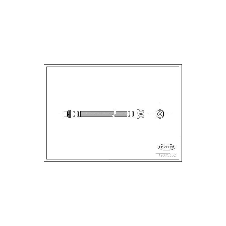 Corteco 19035332 Brake Hose For Nissan Kubistar (X76) | ML Performance UK