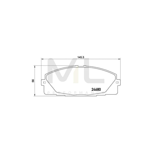Brembo P 83 139 Brake Pad Set Excl. Wear Warning Contact | ML Performance Car Parts