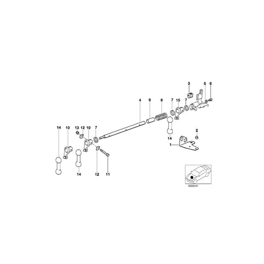 Genuine BMW 13541404164 E36 E36 Operating Lever (Inc. M3 & Z3 M) | ML Performance UK Car Parts
