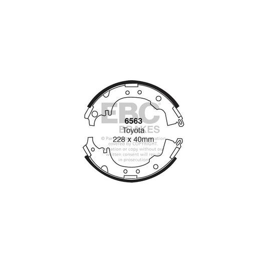 EBC 6563 Daihatsu Toyota Rear Brake Shoes (Inc. Terios & Picnic) 1 | ML Performance UK Car Parts