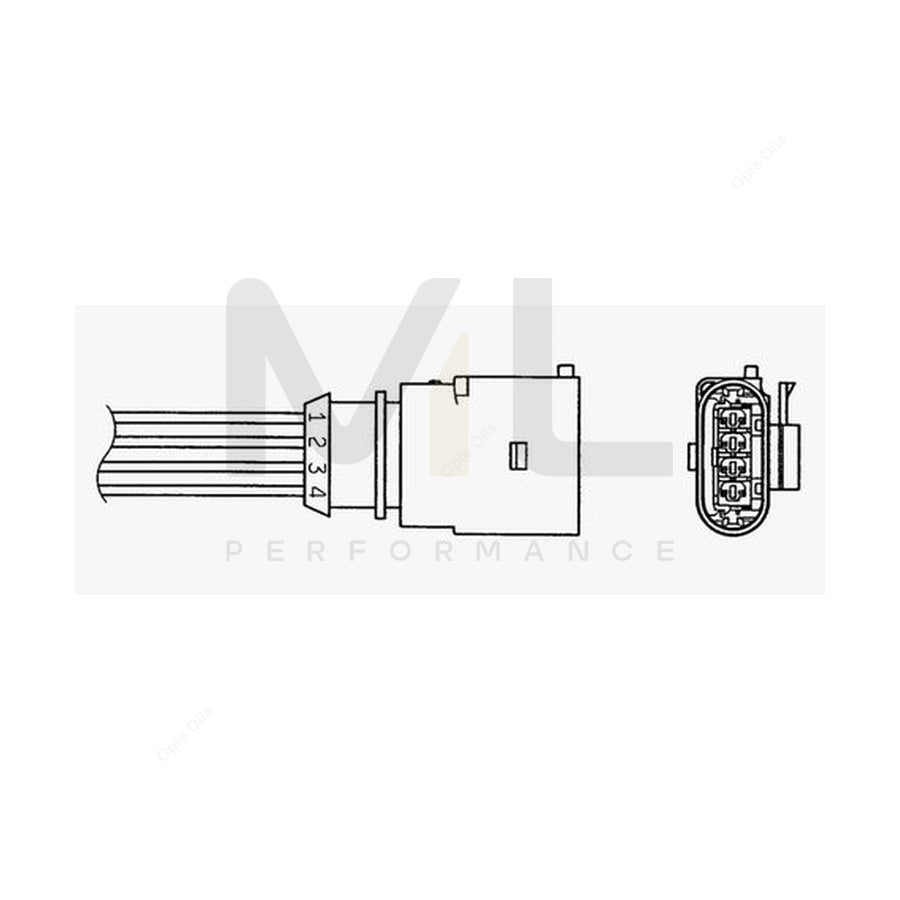 NTK Lambda Sensor - Oxygen / O2 Sensor (NGK 96645) - OZA863-EE3 | ML Car Parts UK | ML Performance