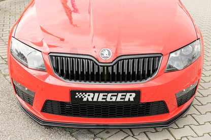 Rieger 00088106 Skoda 5E Octavia RS Front Splitter 4 | ML Performance UK Car Parts