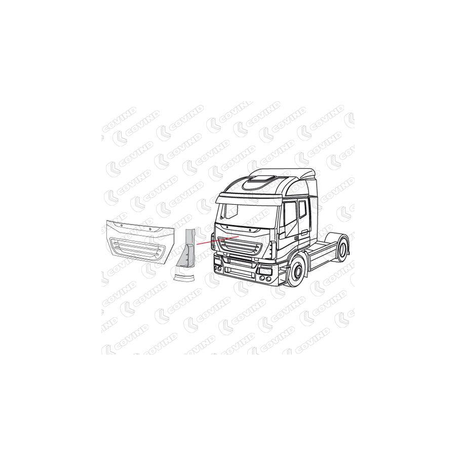 Covind 530/161 Air Deflector, Driver Cab | ML Performance UK
