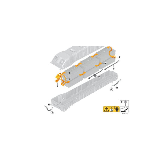 Genuine BMW 61278616713 I15 Hv Battery, Negative Cable (Inc. i8) | ML Performance UK Car Parts