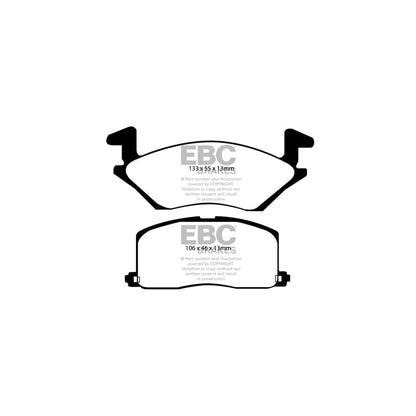 EBC PDKF2009 Toyota Starlet Ultimax Front Brake Pad & Plain Disc Kit 2 | ML Performance UK Car Parts