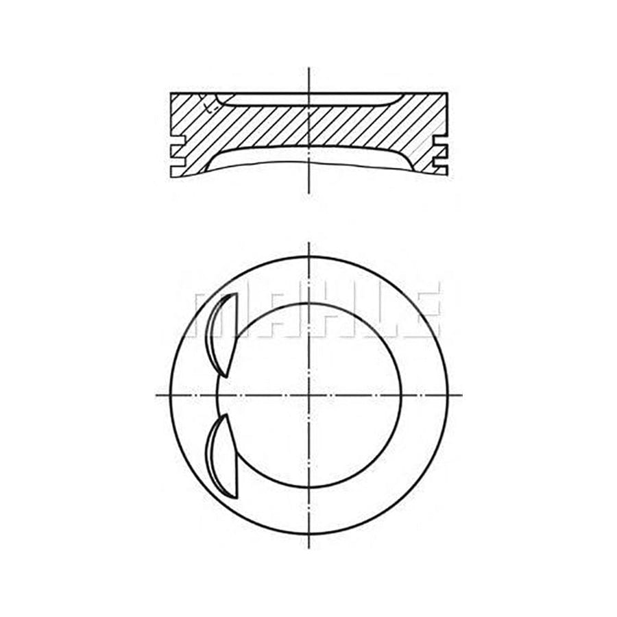 MAHLE ORIGINAL 012 24 03 Piston 86,5 mm, with piston rings | ML Performance Car Parts