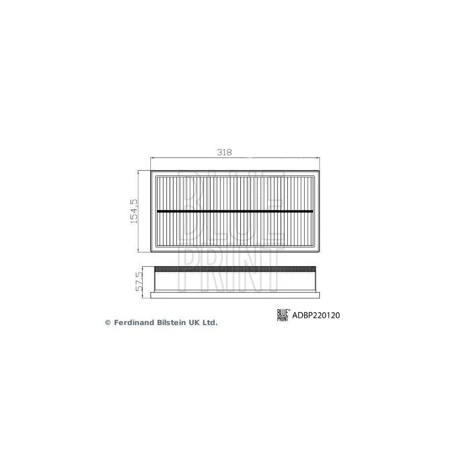 Blue Print ADBP220120 Air Filter