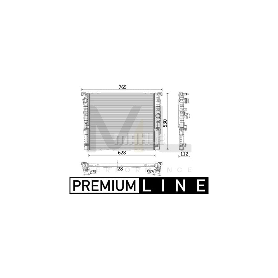 MAHLE ORIGINAL CR 2216 000P Engine radiator Brazed cooling fins | ML Performance Car Parts