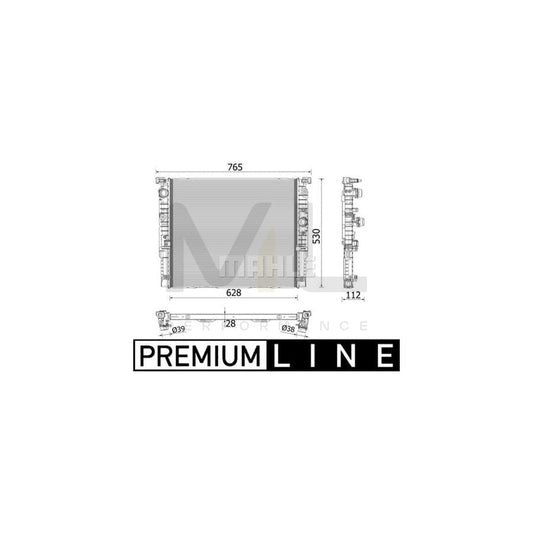 MAHLE ORIGINAL CR 2216 000P Engine radiator Brazed cooling fins | ML Performance Car Parts